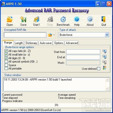ARCHPR汉化版,Advanced Archive Password Recovery,Advanced Archive Password Recovery